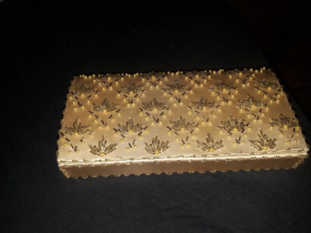 Billede 1 - Vintage kuverttaske med perler