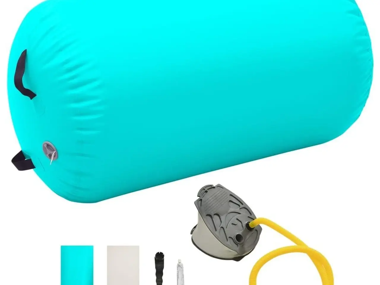 Billede 1 - Oppustelig gymnastikrulle med pumpe 100x60 cm PVC grøn