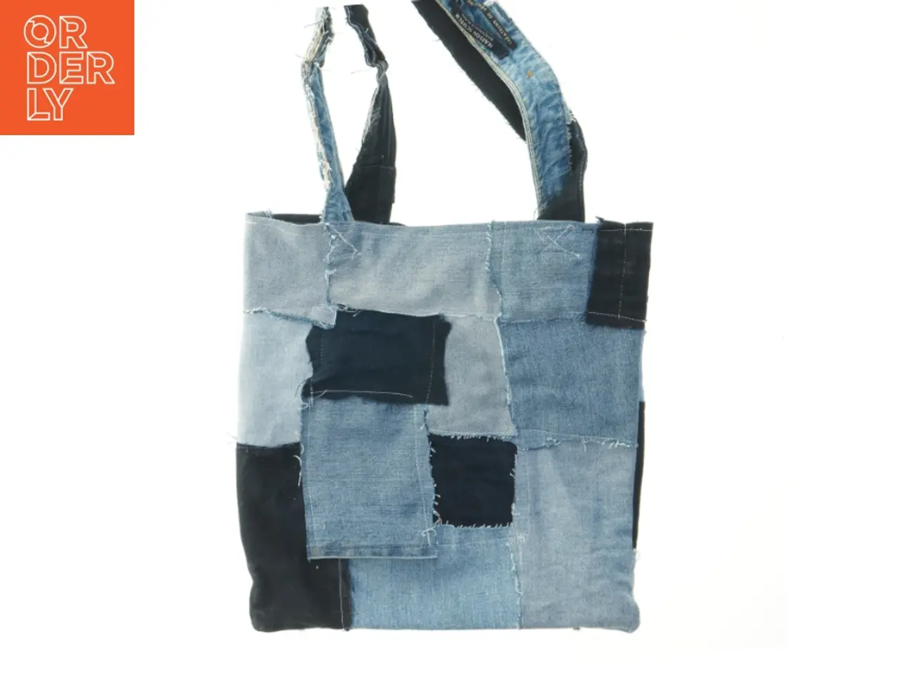 Billede 1 - Patchwork denim taske (str. 33x31 cm)