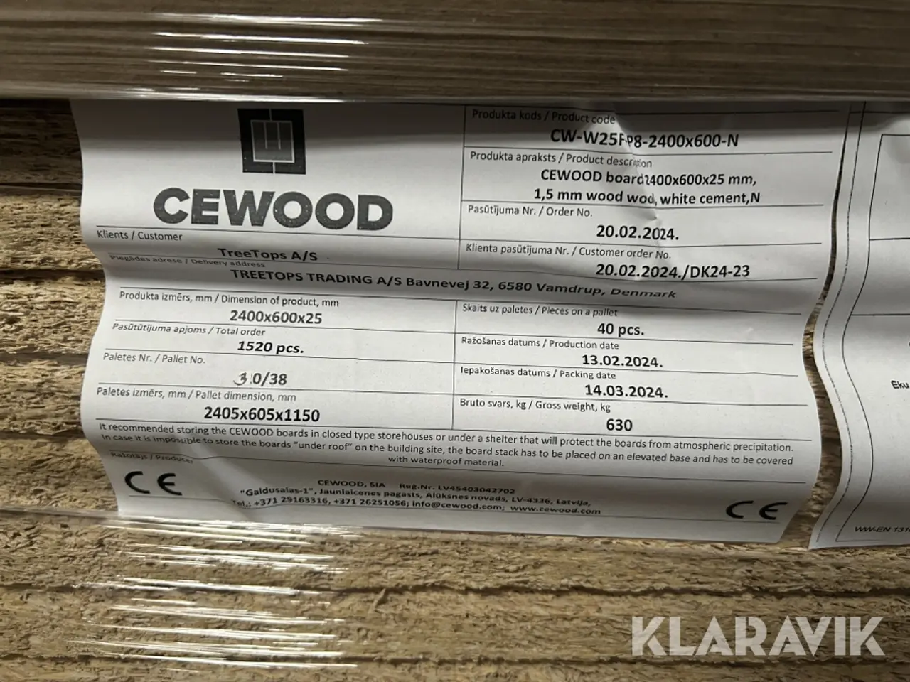 Billede 3 - Træbeton Cewood Natur 40stk