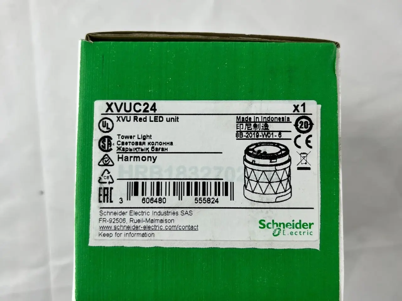 Billede 3 - Schneider Electric XVUC24 Harmony XVU Red LED 24V