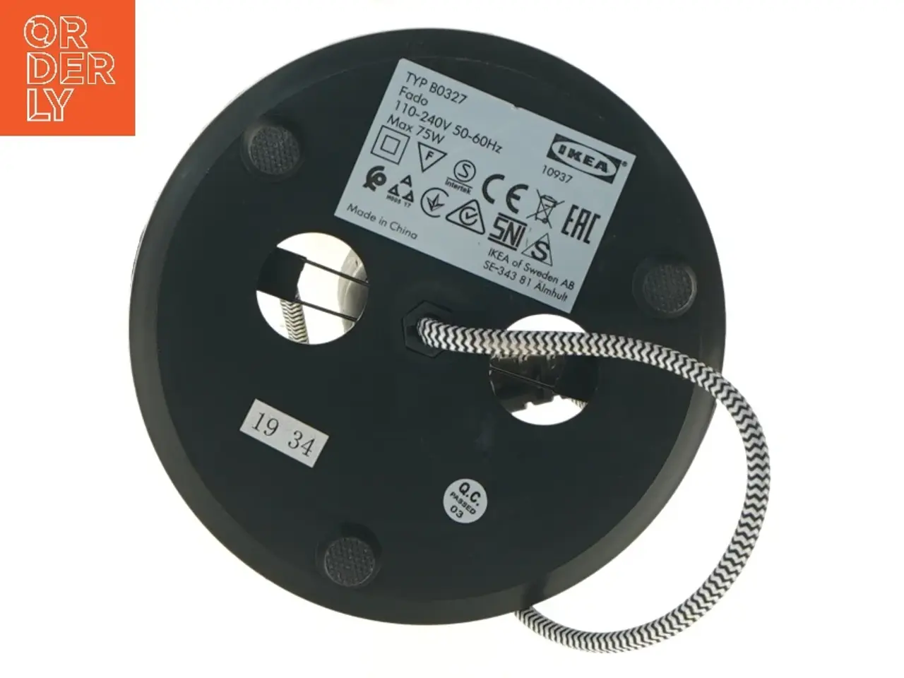 Billede 4 - Transparent globependel fra IKEA (str. Ø 25 cm)