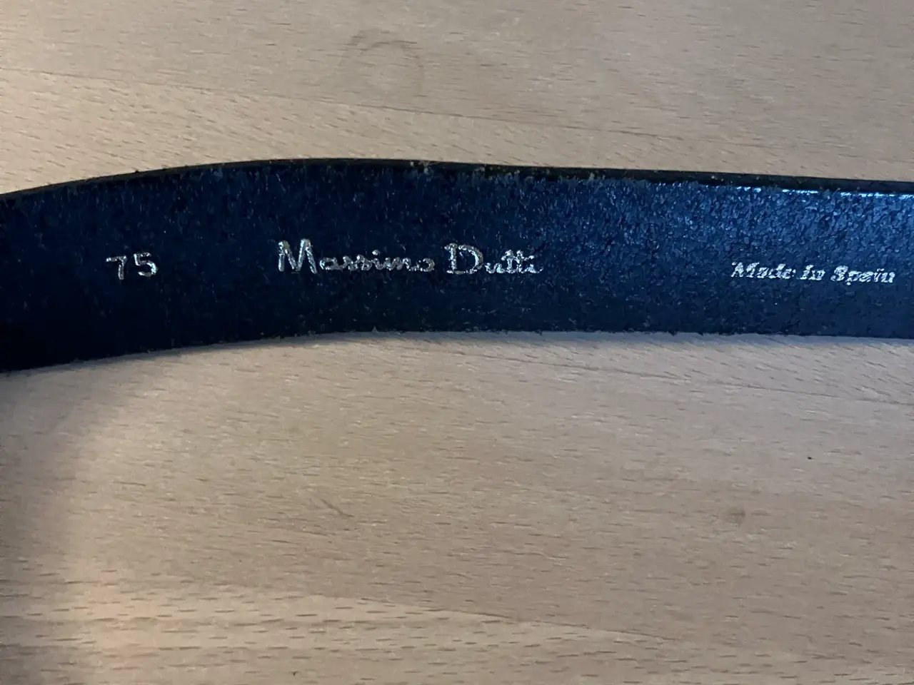 Billede 3 - Sort læderbælte fra Massimo Dutti