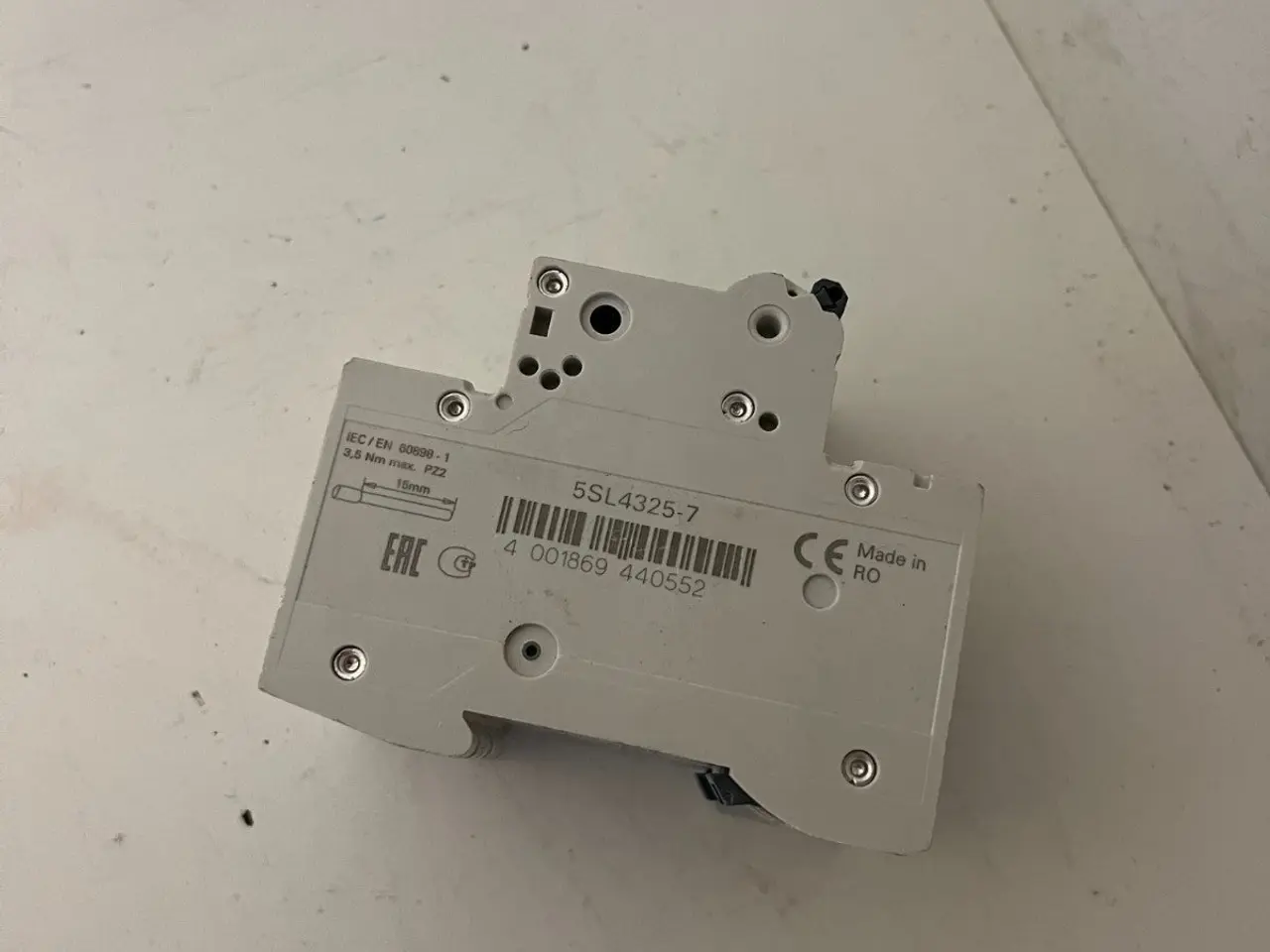 Billede 8 - Siemens 5SL4325-7 C25 3-Pole MCB 25A 400V w/ Aux