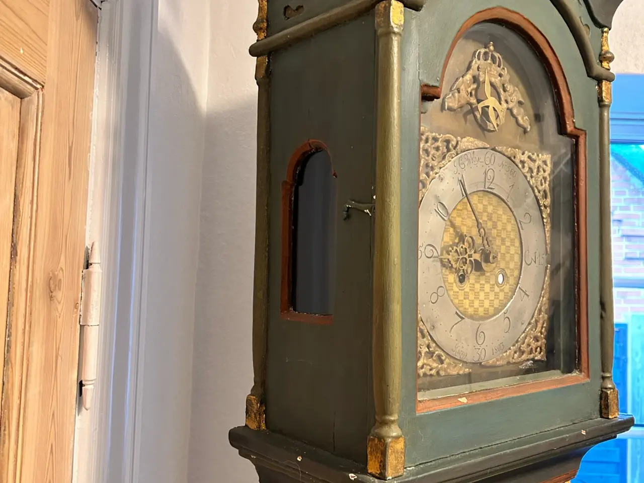 Billede 8 - Unikt fynsk Køng standur (år 1803) af urmager J.C.