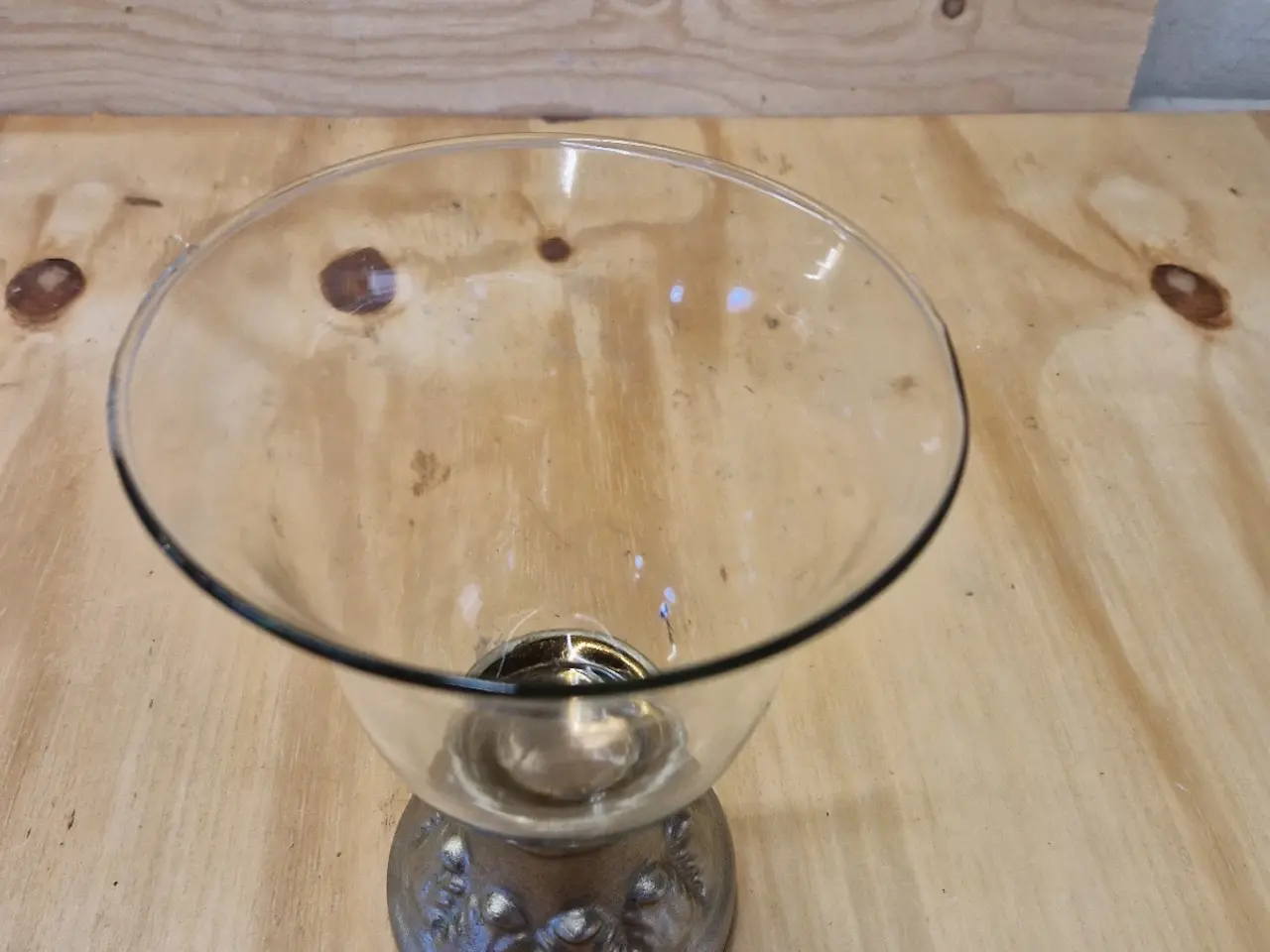 Billede 6 - 2 Lysestager med glas skål