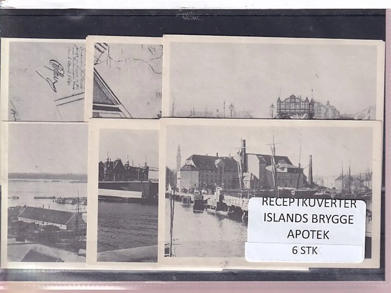 Billede 1 - Receptkuverter - Islands Brygge Apotek - 6 Stk.