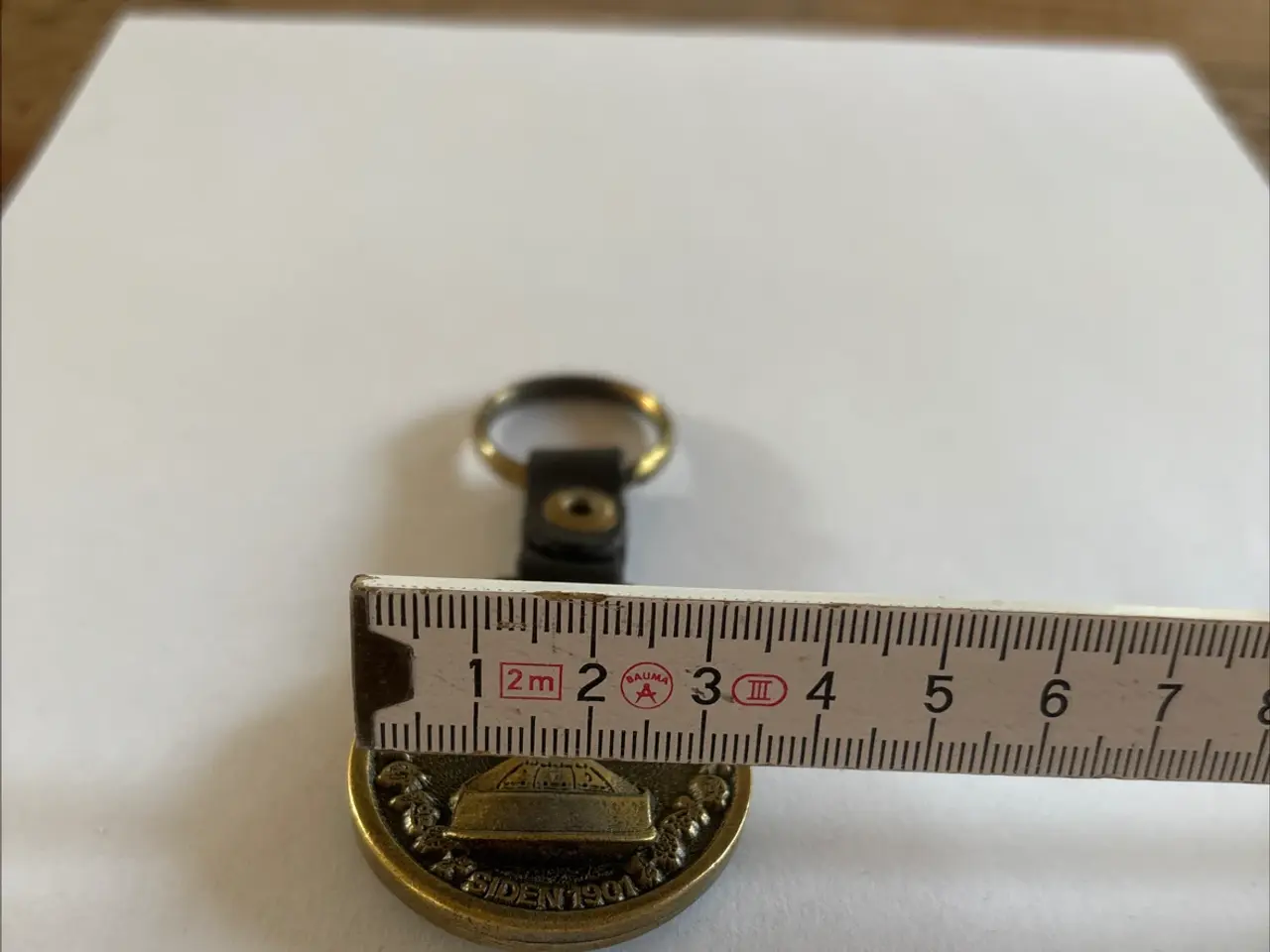 Billede 5 - Flot vintage Faxe Bryggeri nøglering i messing og 