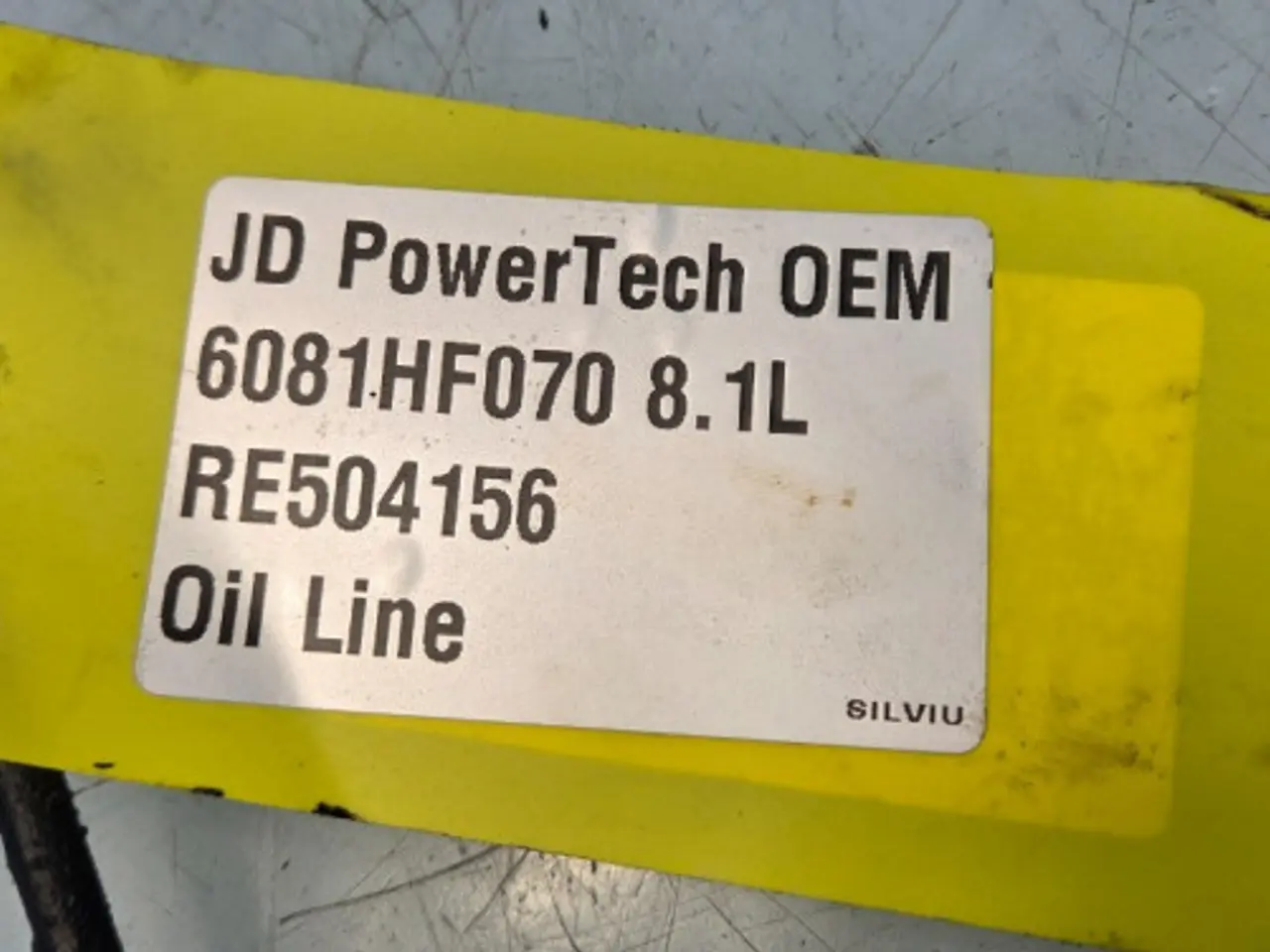Billede 7 - John Deere PowerTech 6081HF070 Olierør RE504156