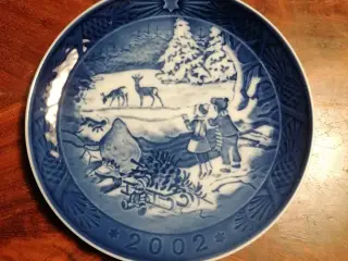 Royal Copenhagen juleplatte 2002