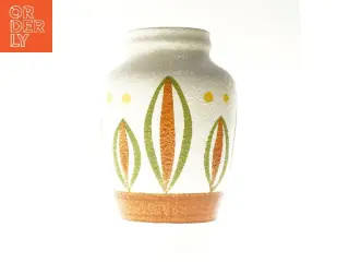 Dekorativ vase med mønster (str. Ø 12,5x31 cm)
