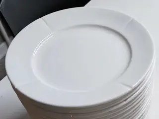 Rosendahl hvide kagetallerkener 10 stk. 19 cm