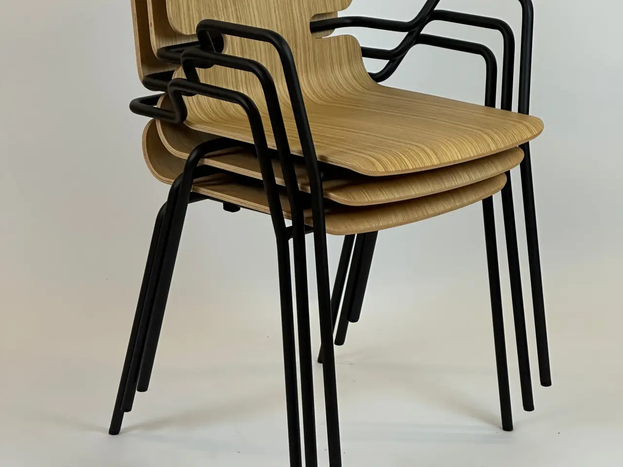 Billede 5 - Labofa Ohio Wire Chair Stol – Træ med Sort Stel
