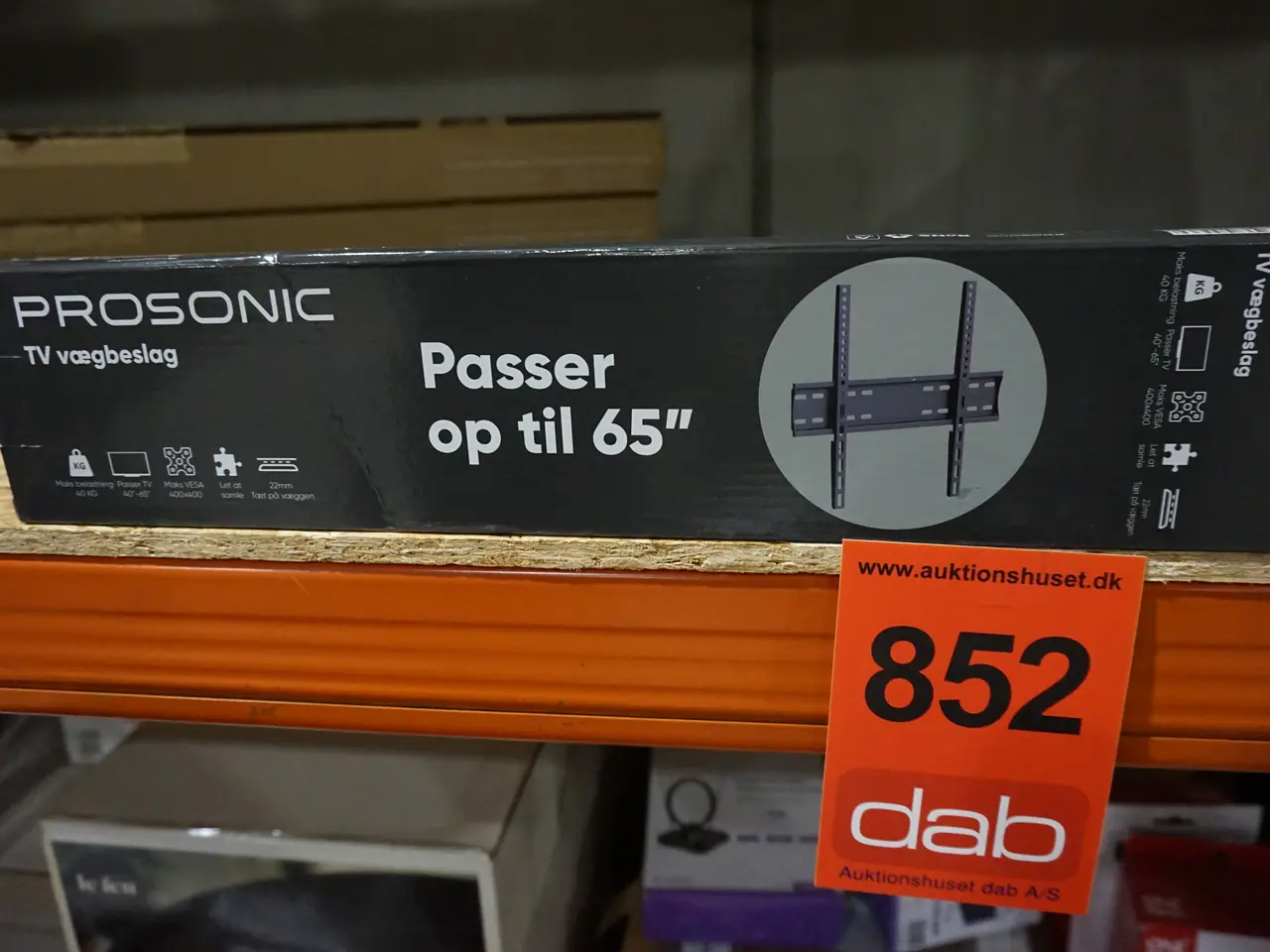 Billede 2 - Prosonic PRO1100 Slim TV vægbeslag 40"-65" - sort