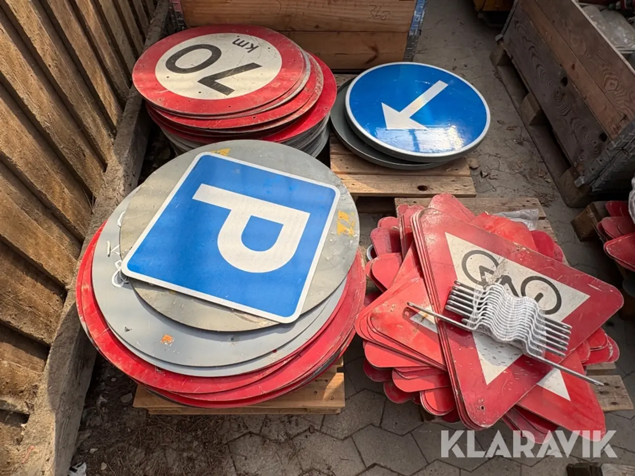 Billede 2 - Assorterede trafikskilte 3,5 paller