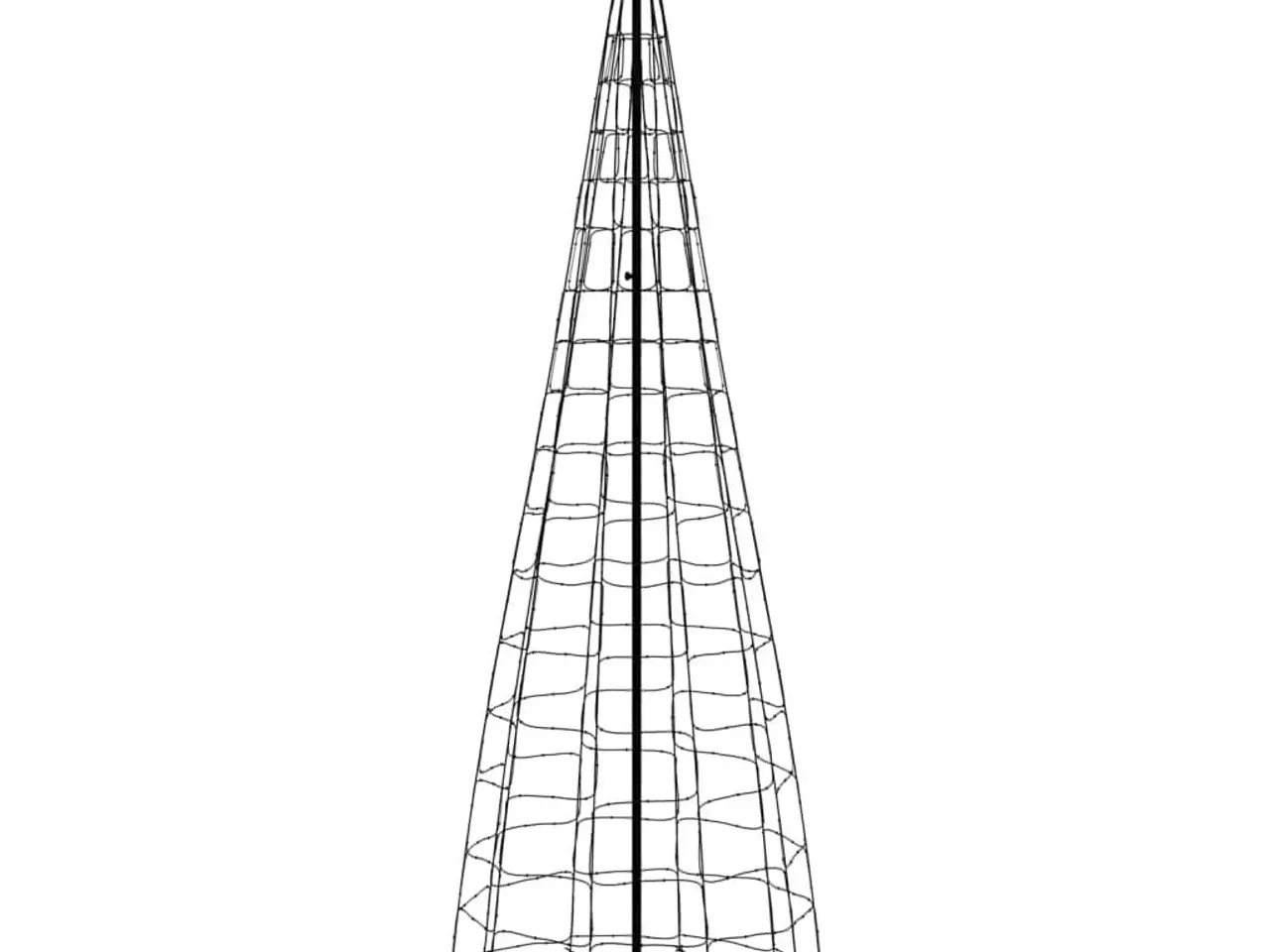 Billede 5 - LED-juletræ med spyd 570 LED'er 300 cm varmt hvidt lys