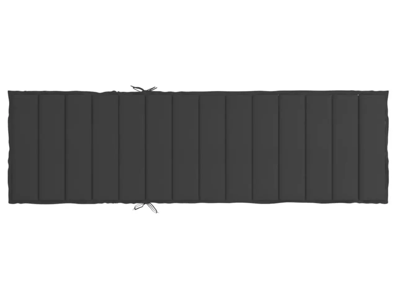 Billede 5 - Hynde til liggestol 200 × 60 × 3 cm i oxfordstof - sort