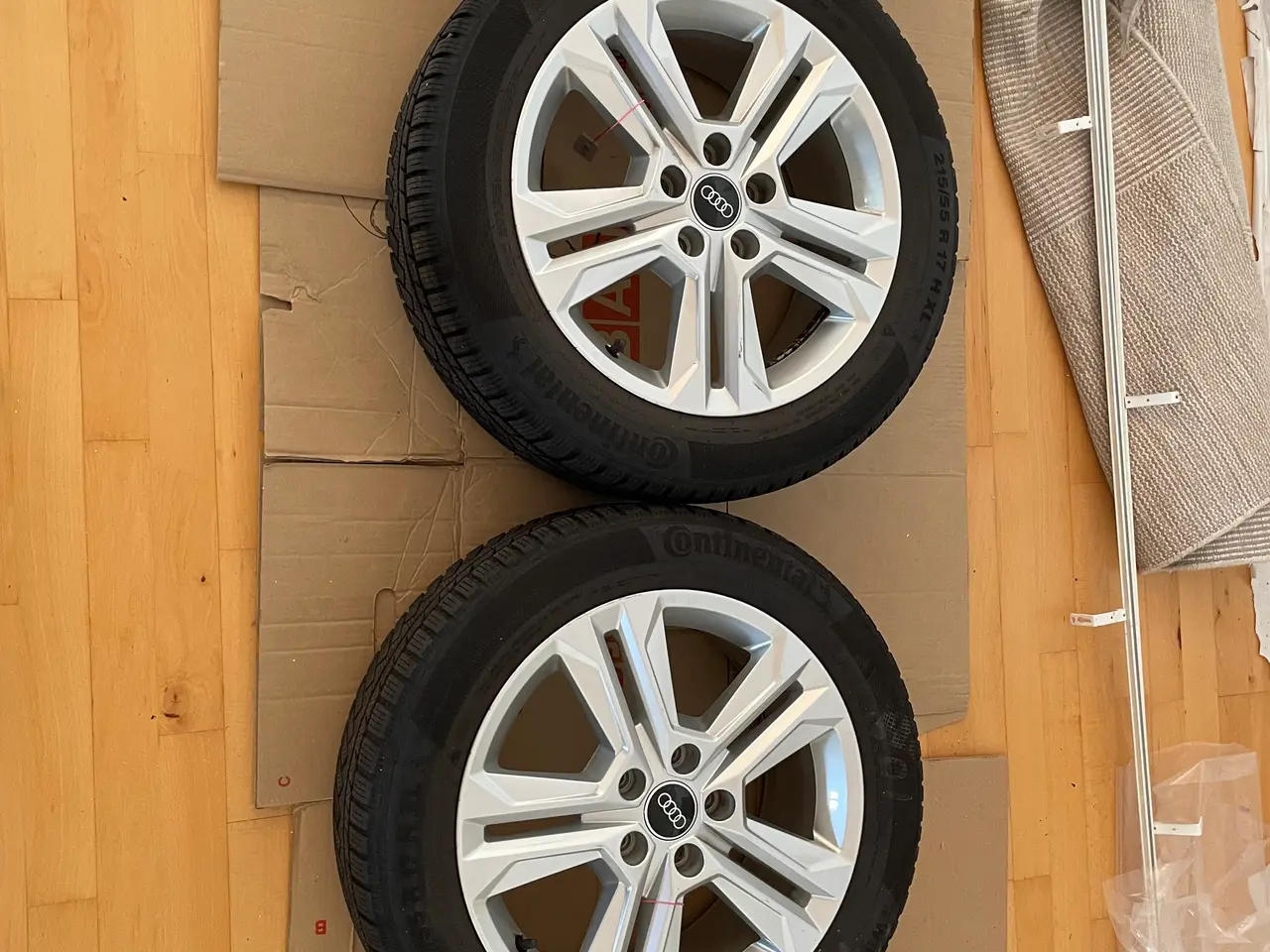Billede 2 - Originale Audi alufælge med Continental vinterdæk