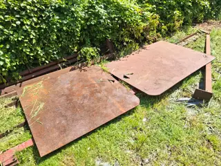 Jernplade, køreplade, samlet pris