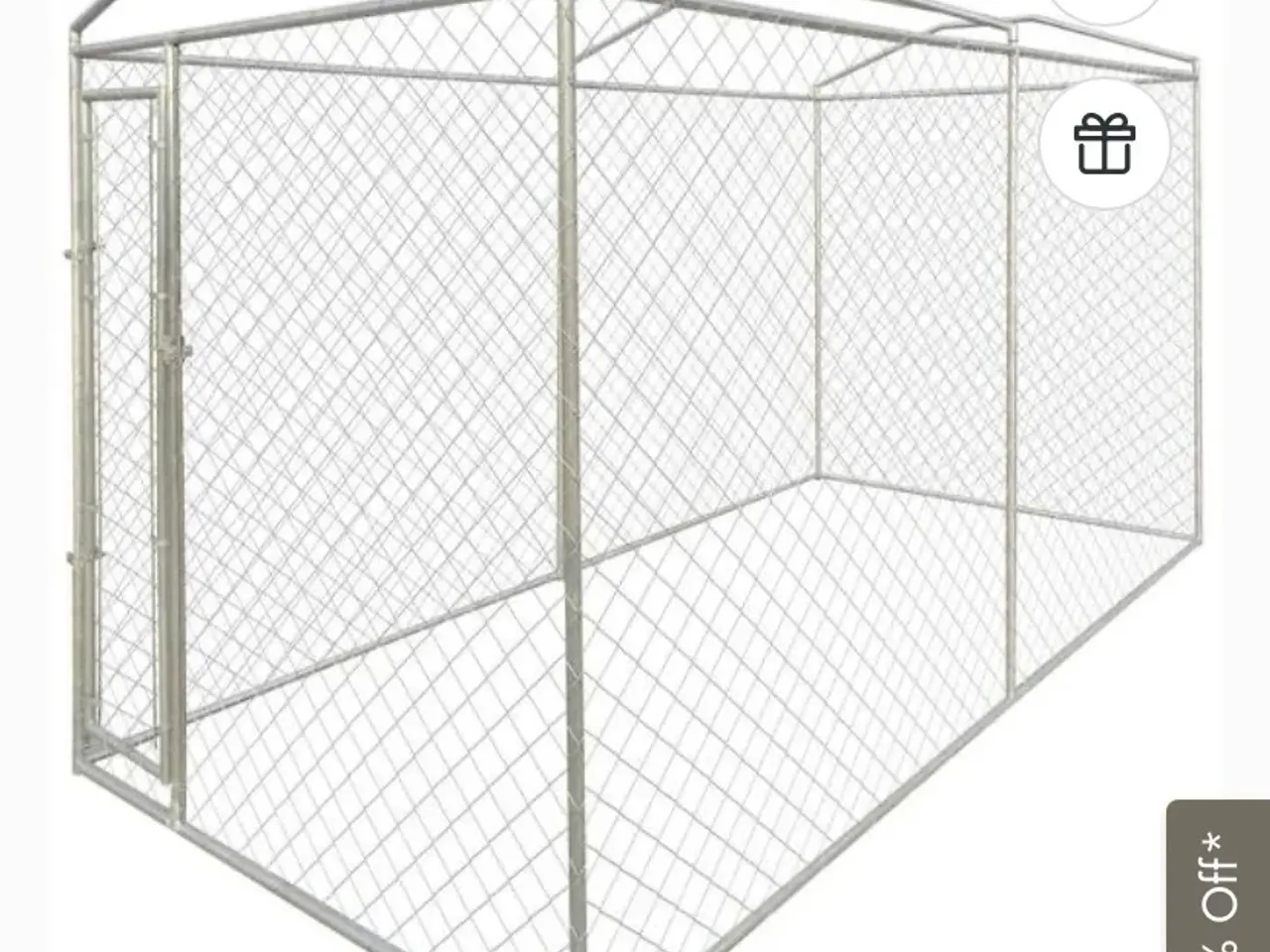 Billede 2 - Hundegård 4x2m med tag mod regn