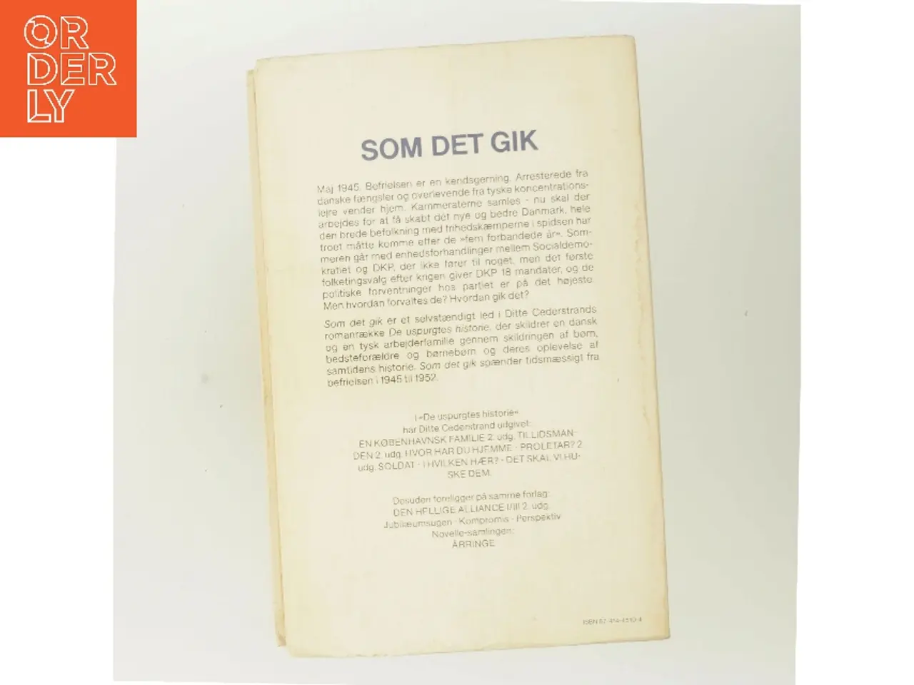 Billede 3 - Som det gik af Ditte Cederstrand (Bog)