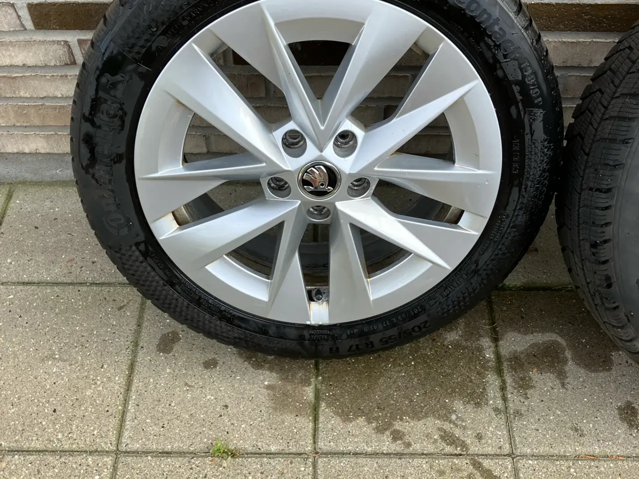 Billede 2 - Orginale Skoda Alufælge 5 x 112 m Vinterdæk 205/55