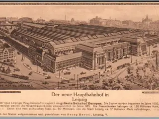 Leipzig - Der neue Hauptbahnhof - Ubrugt