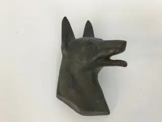 Vintage schæferhund, støbejern (Zero Denmark)