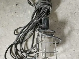 Antik lampe med original ledning