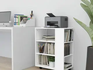 Rulleskab 60 x 35 x 75 cm - hvid