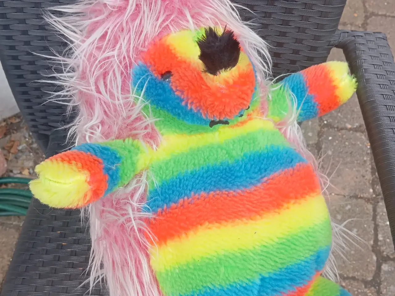 Billede 1 - Sjov bamse i flotte farver.
