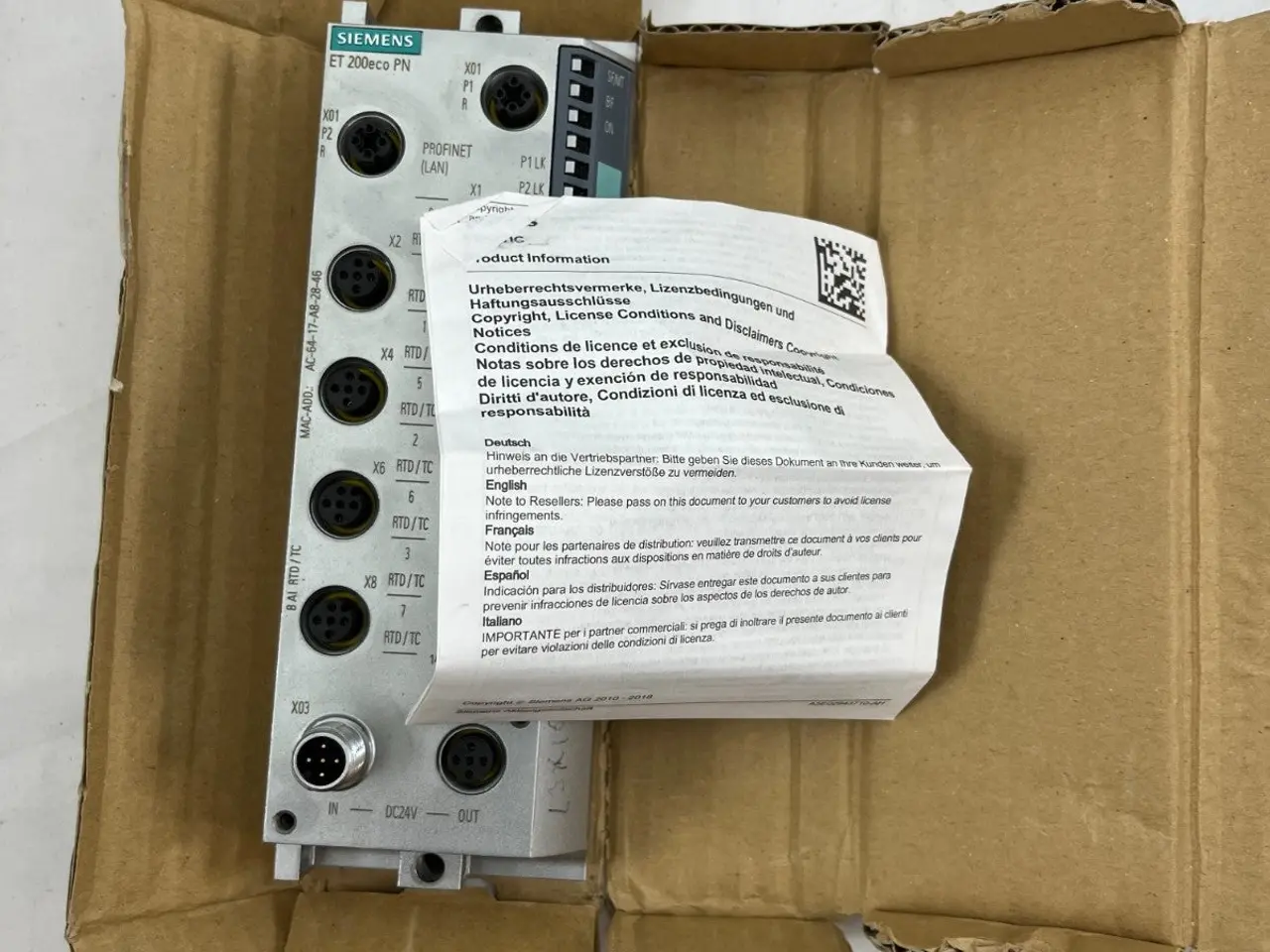 Billede 9 - Siemens ET 200eco PN Analog indgangsmodul 6ES7 | 8