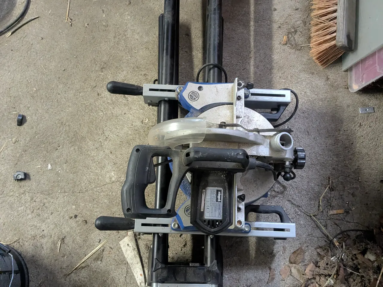 Billede 6 - Scheppach HM80L kap-/geringssav med foldbart stati