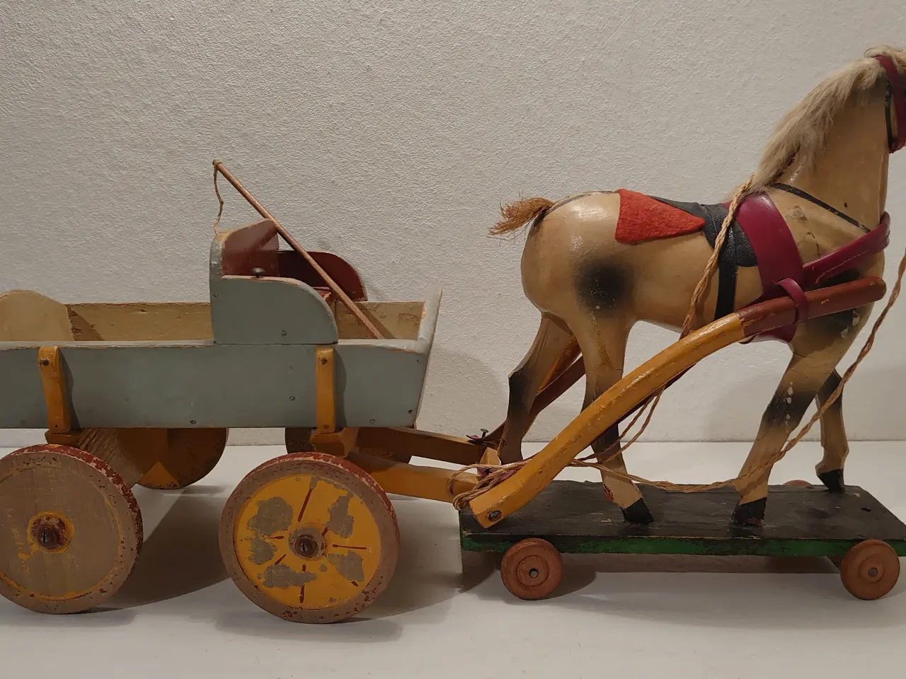 Billede 6 - Fængselslegetøj:Vogn og hest Vogn nr 48 i kat.1933