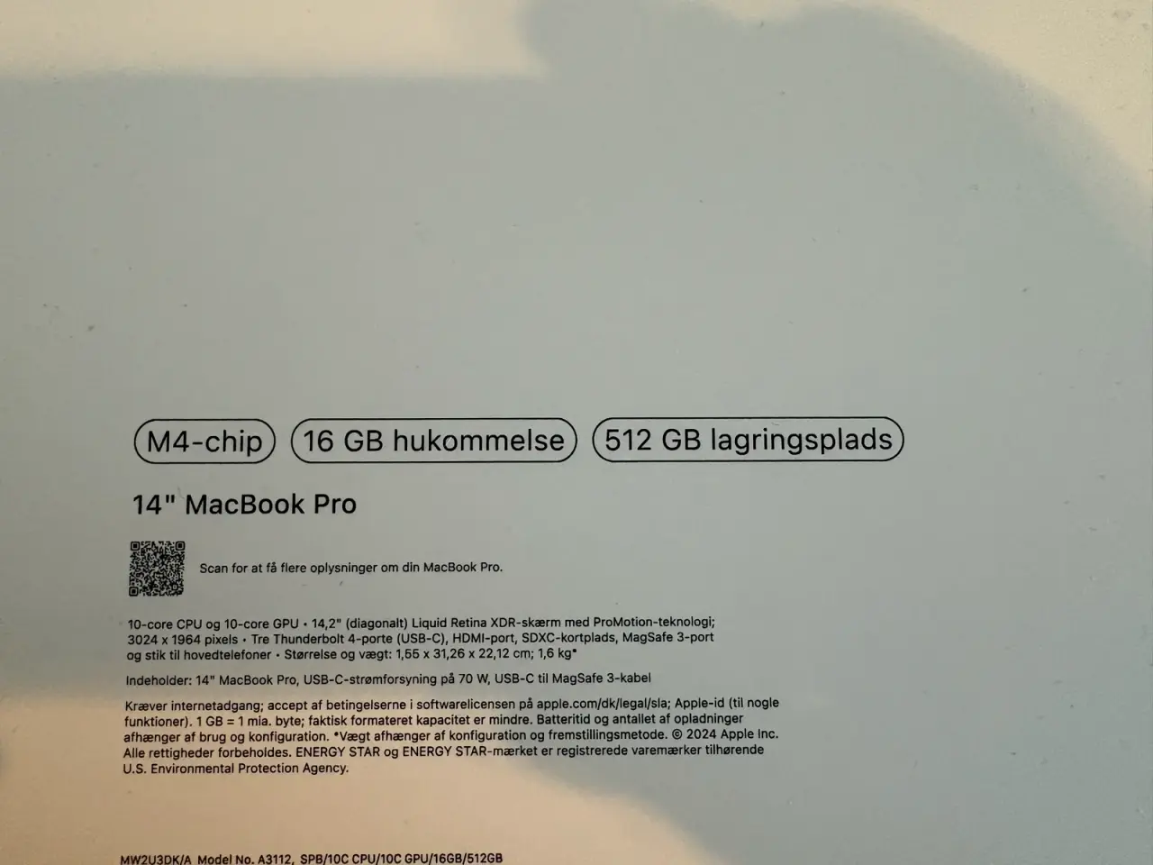 Billede 4 - Apple MacBook Pro 14" M4 16GB 512GB Space Black