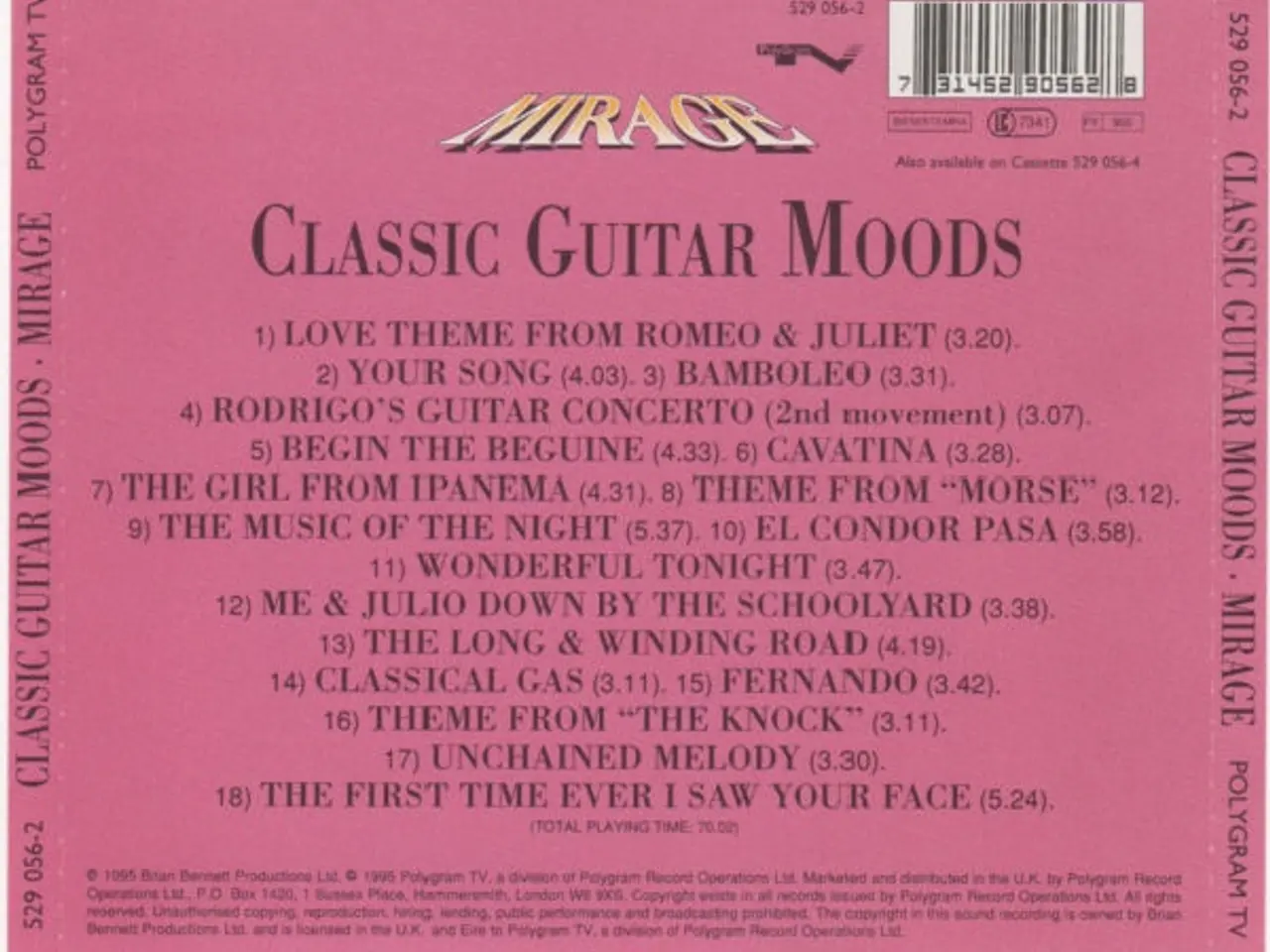 Billede 2 - Mirage – Classic Guitar Moods – CD