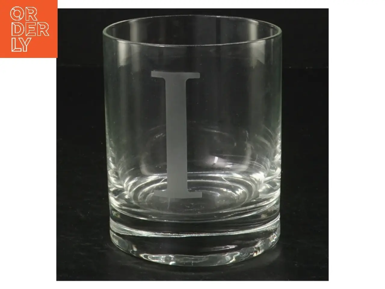 Billede 1 - Gennemsigtigt glas med indgraveret dekoration