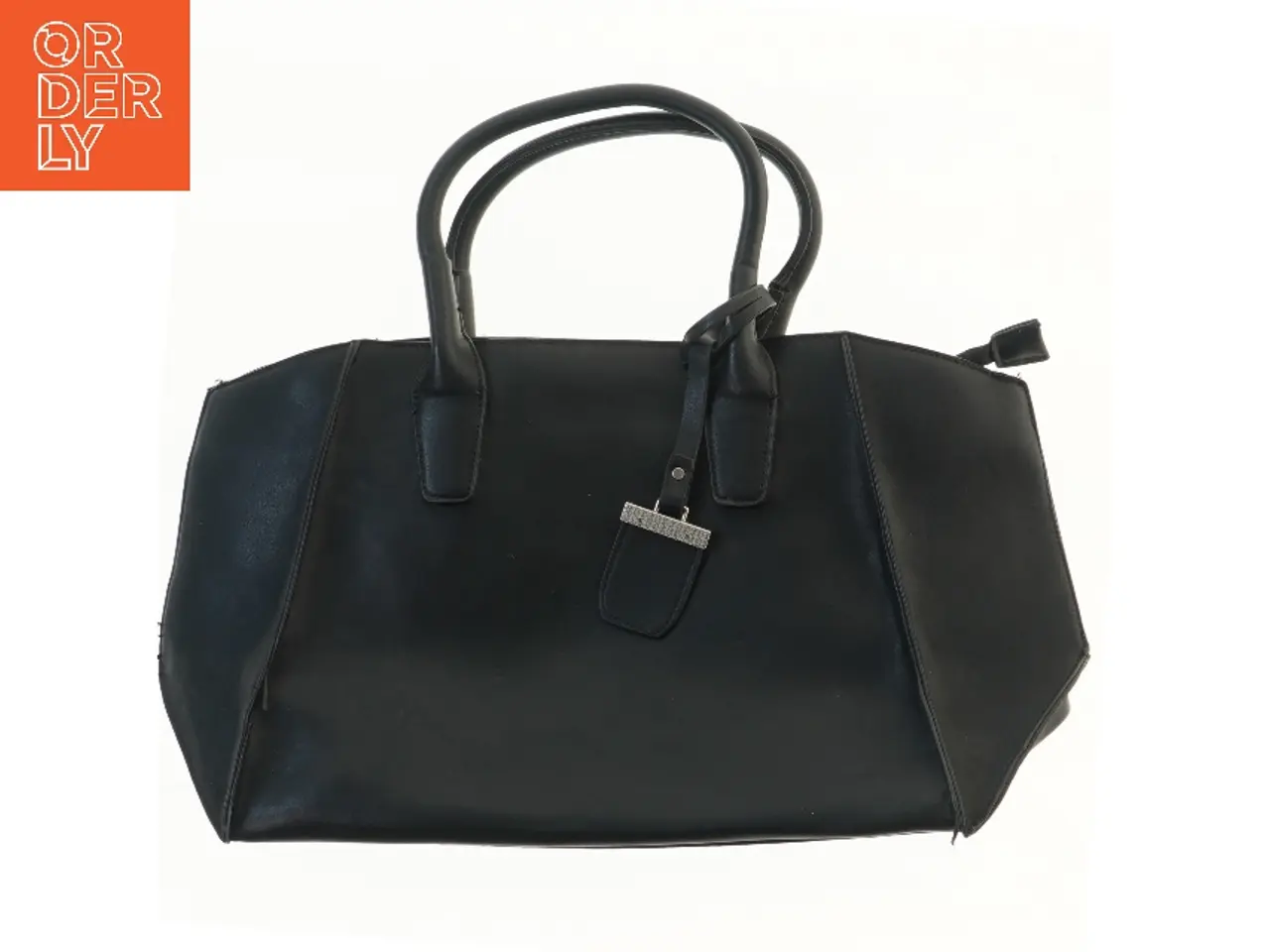 Billede 1 - Sort håndtaske 46x25 cm fra Saint Sulpice (str. 46x25 cm)