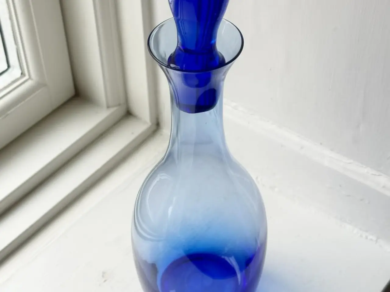 Billede 2 - Karaffel, blåt glas