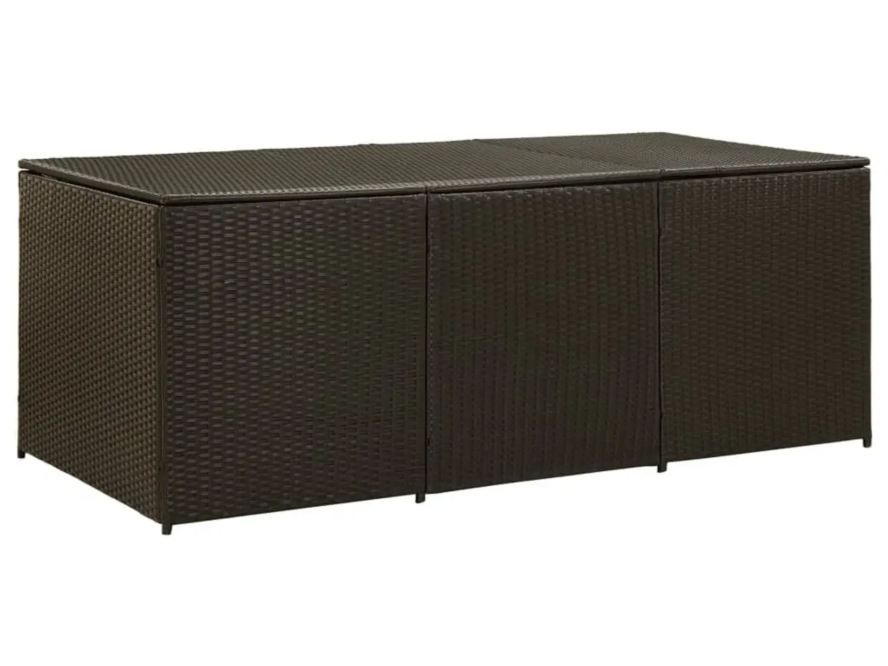 Billede 1 - Opbevaringskasse til haven 180x90x70 cm polyrattan brun