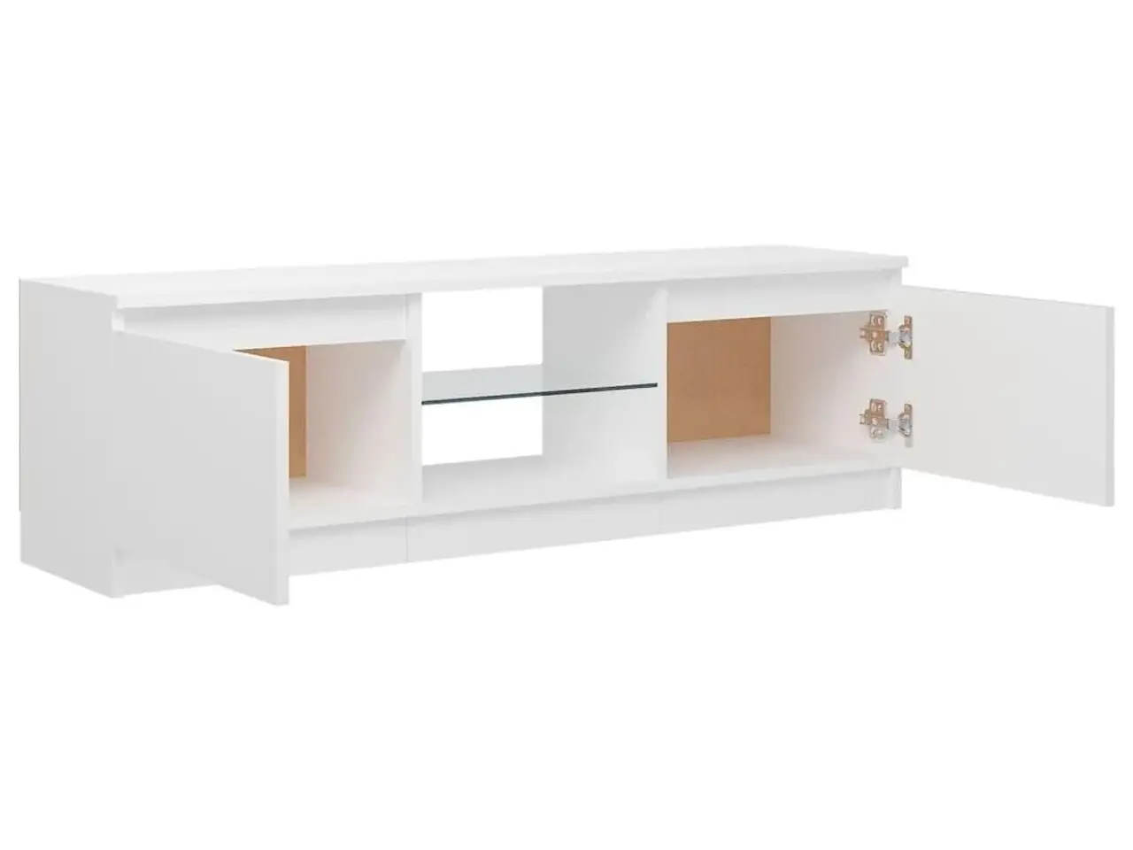 Billede 8 - Tv-skab med LED-lys 120x30x36 cm hvid