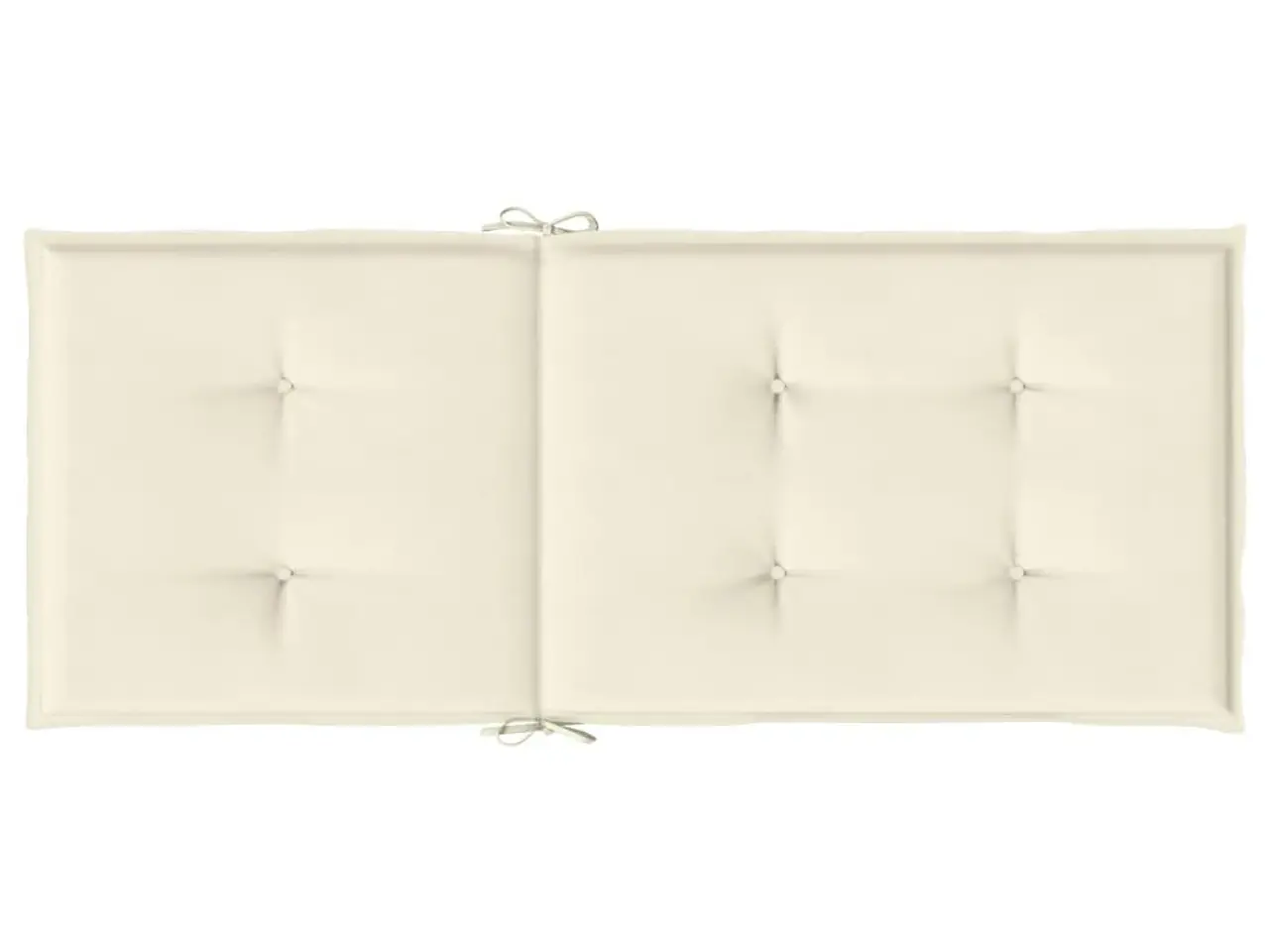 Billede 6 - Stolehynder m. høj ryg 4 stk. 120x50x3 cm stof cremefarvet