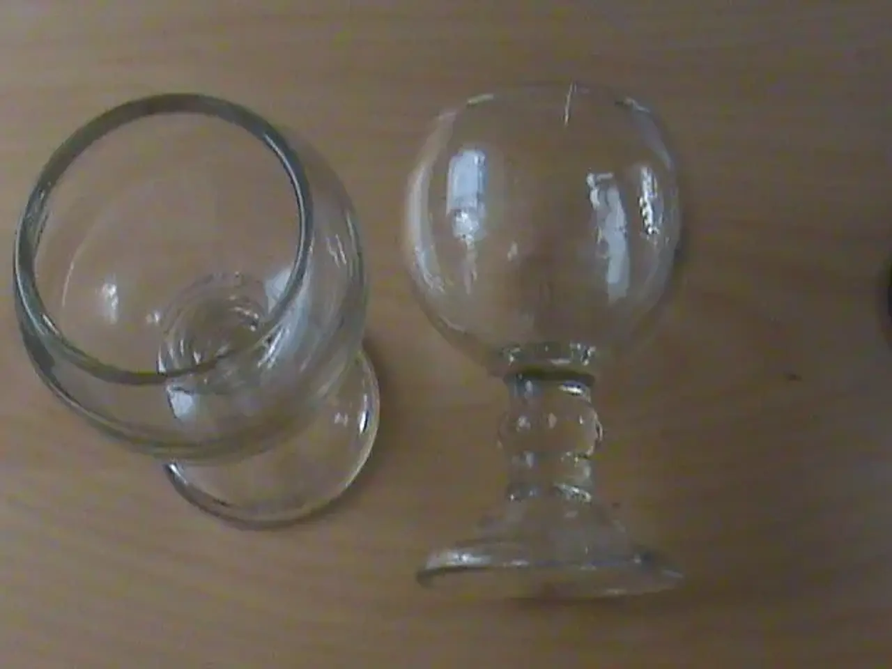 Billede 2 - Rund glas lysholder blomst