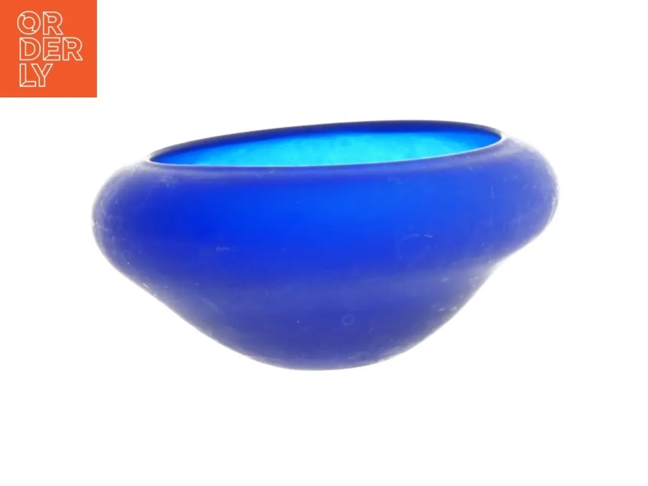 Billede 1 - Blå glasskål (str. Ø. 20 cm)