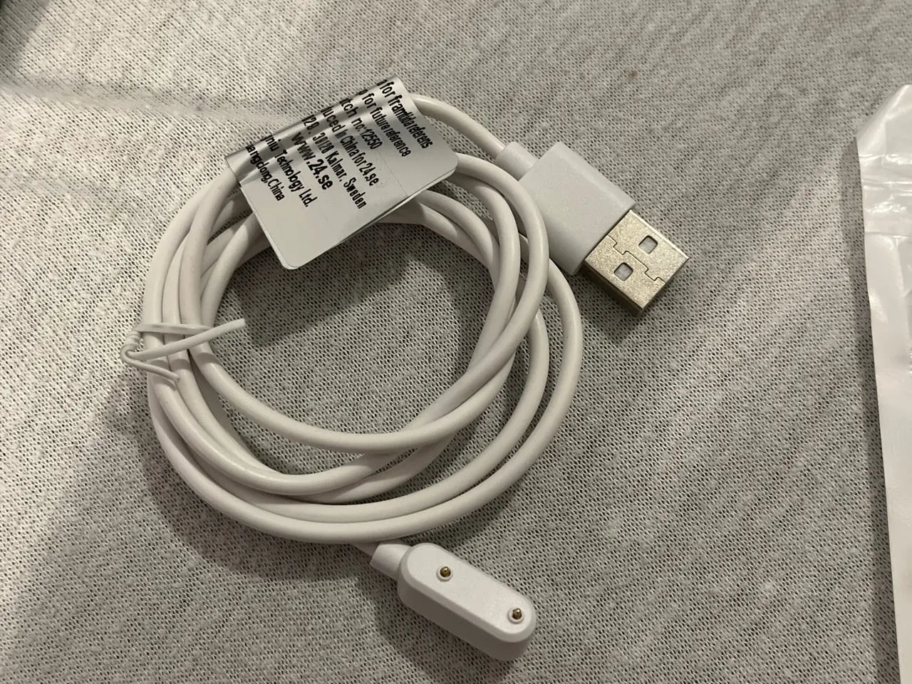 Billede 2 - Ladekabel til Huawei Watch Fit 2, hvidt