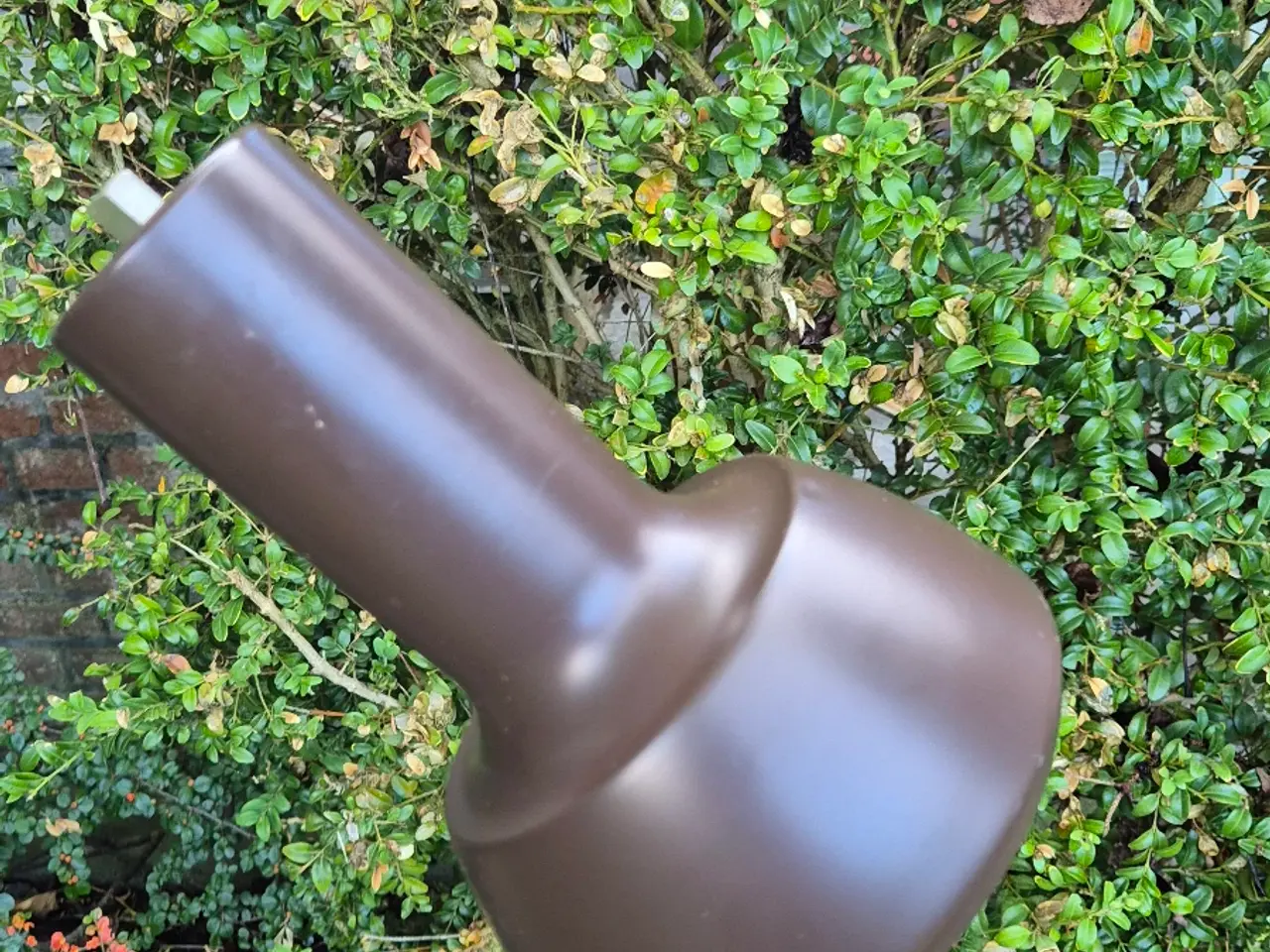 Billede 4 - Brun gulvlampe med fleksarm og fodafbryder
