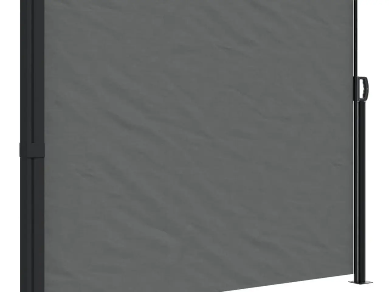 Billede 2 - Sidemarkise 160 × 500 cm - sammenrullelig, antracitgrå
