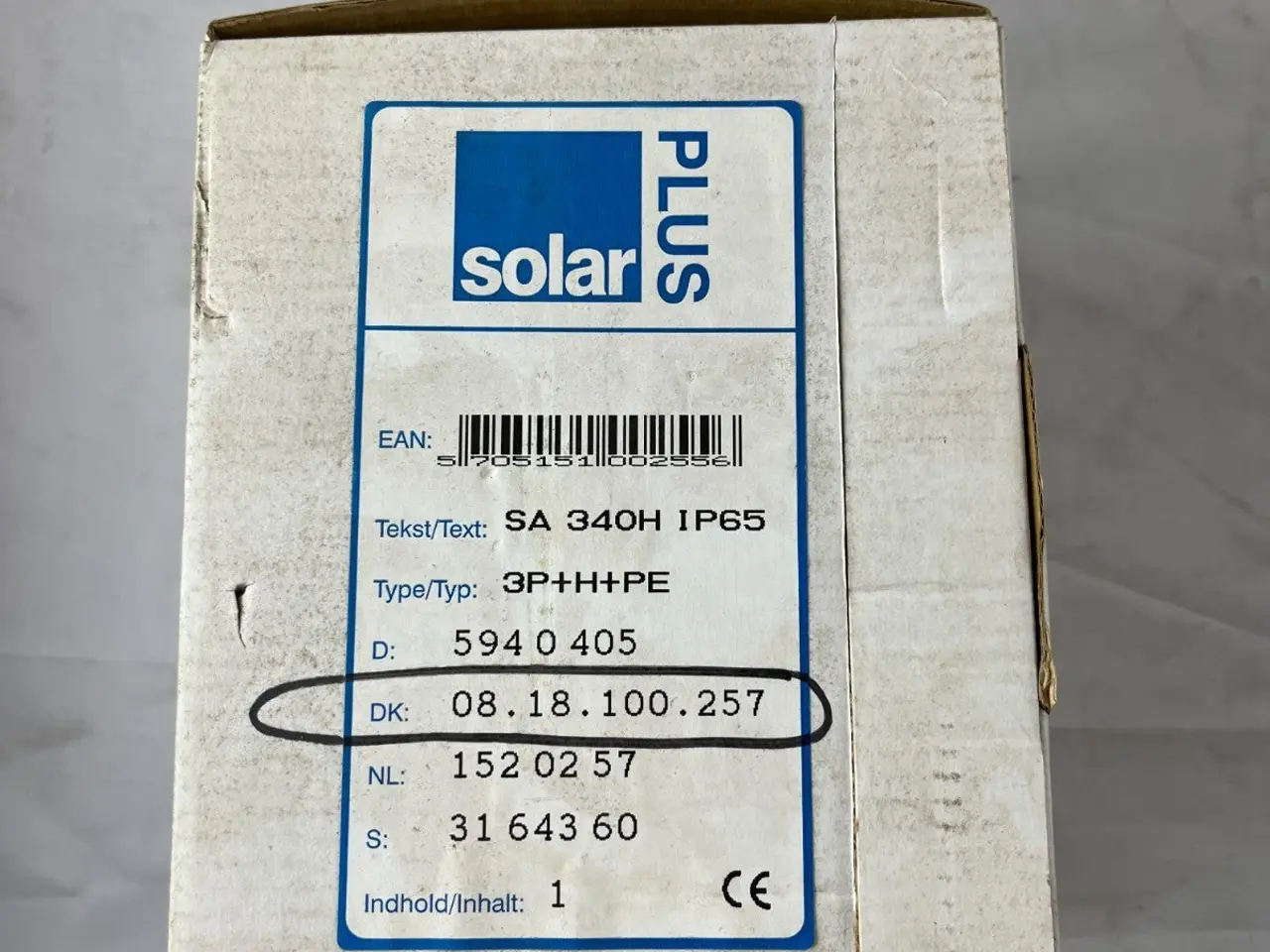 Billede 3 - Solar Plus SA340H IP65 Rotary Isolator kontakt
