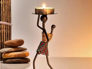* Lækker fyrfadsstage - i afrikansk stil