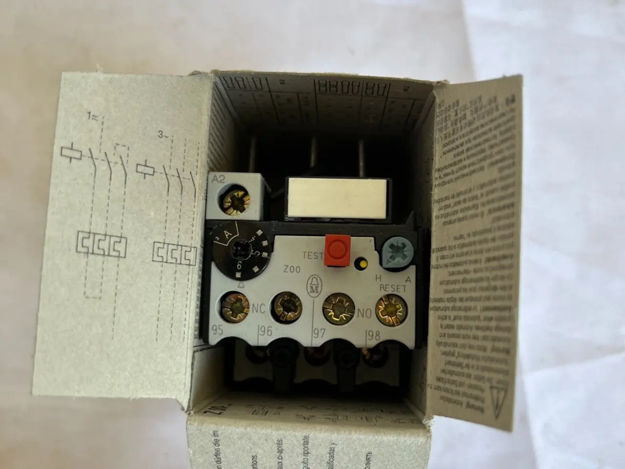 Billede 5 - Moeller Z00-6 Motor Overload relæ 4-6A ny
